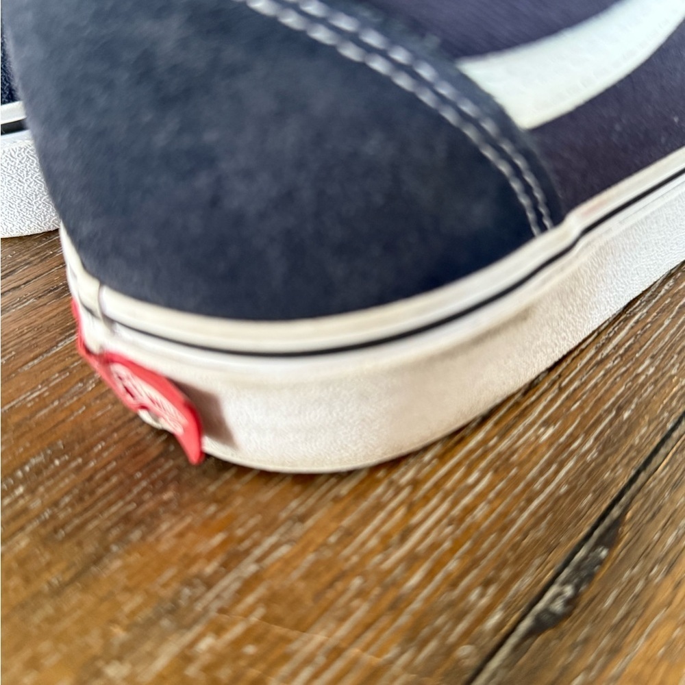 Vans Off The Wall Navy Blue and White Men’s Sneakers/Skate Shoe Size 12 - Picture 6 of 12